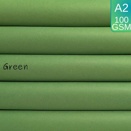 A2 Green Sugar Paper Recycled 100gsm