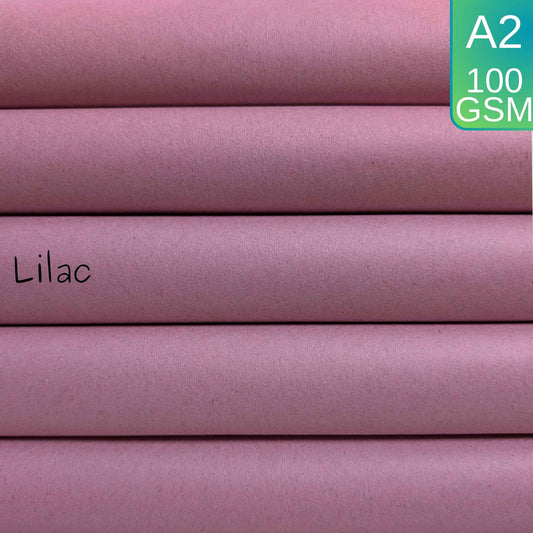 A2 Lilac Purple Sugar Paper Recycled 100gsm