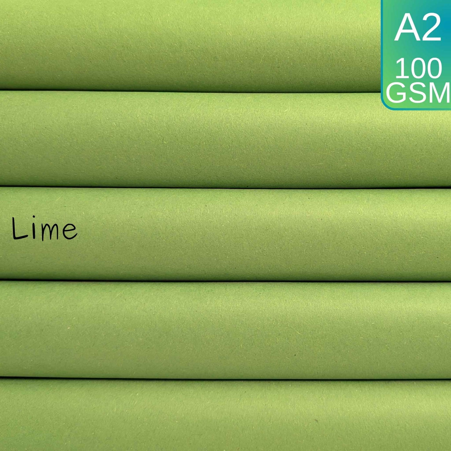 A2 Lime Green Sugar Paper Recycled 100gsm