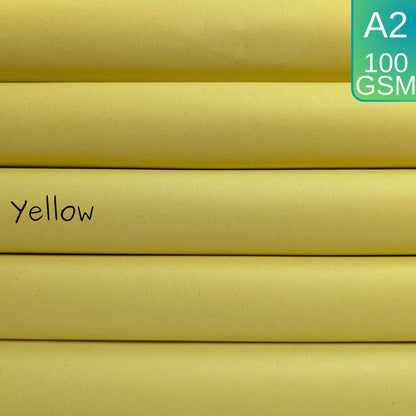 A2 Yellow Sugar Paper Recycled 100gsm