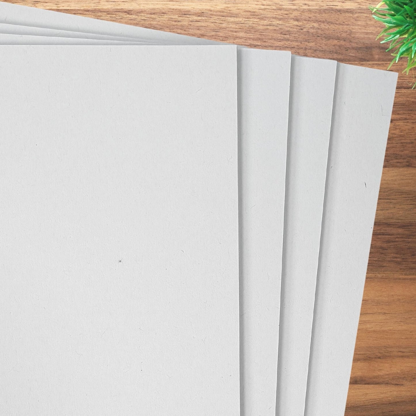 A2 Recycled White Card 220gsm - Eco-Friendly Thick Card for Art & Craft Projects