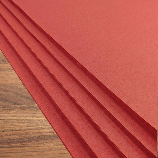 A2 Red Sugar Paper Recycled 100gsm for Arts and Crafts