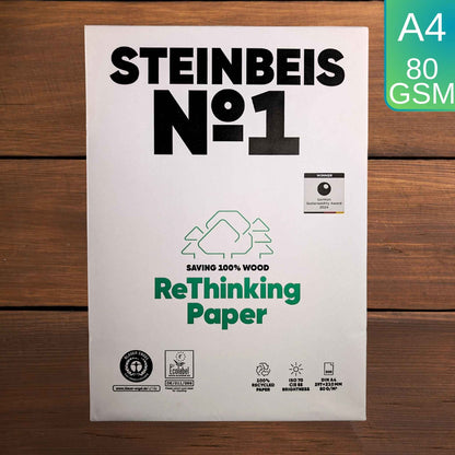 Steinbeis Classic №1 A4 Printer Paper 100% Recycled 80 gsm Natural White