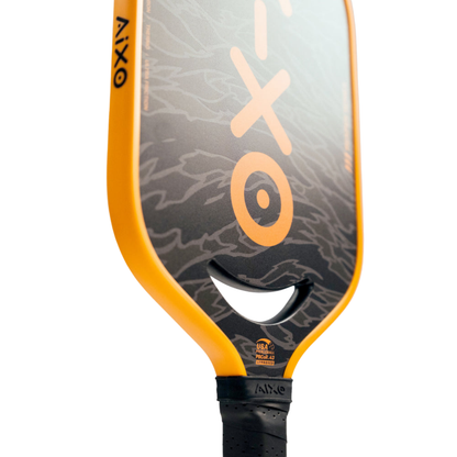 Pickleball Paddle Aixo P14C Reaper Series Tiger King 18K Raw Carbon