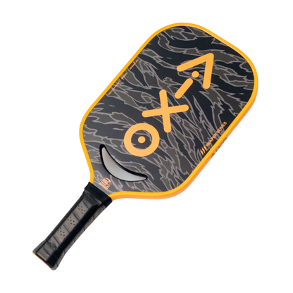 Pickleball Paddle Aixo P14C Reaper Series Tiger King 18K Raw Carbon