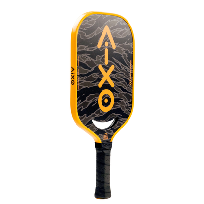 Pickleball Paddle Aixo P14C Reaper Series Tiger King 18K Raw Carbon
