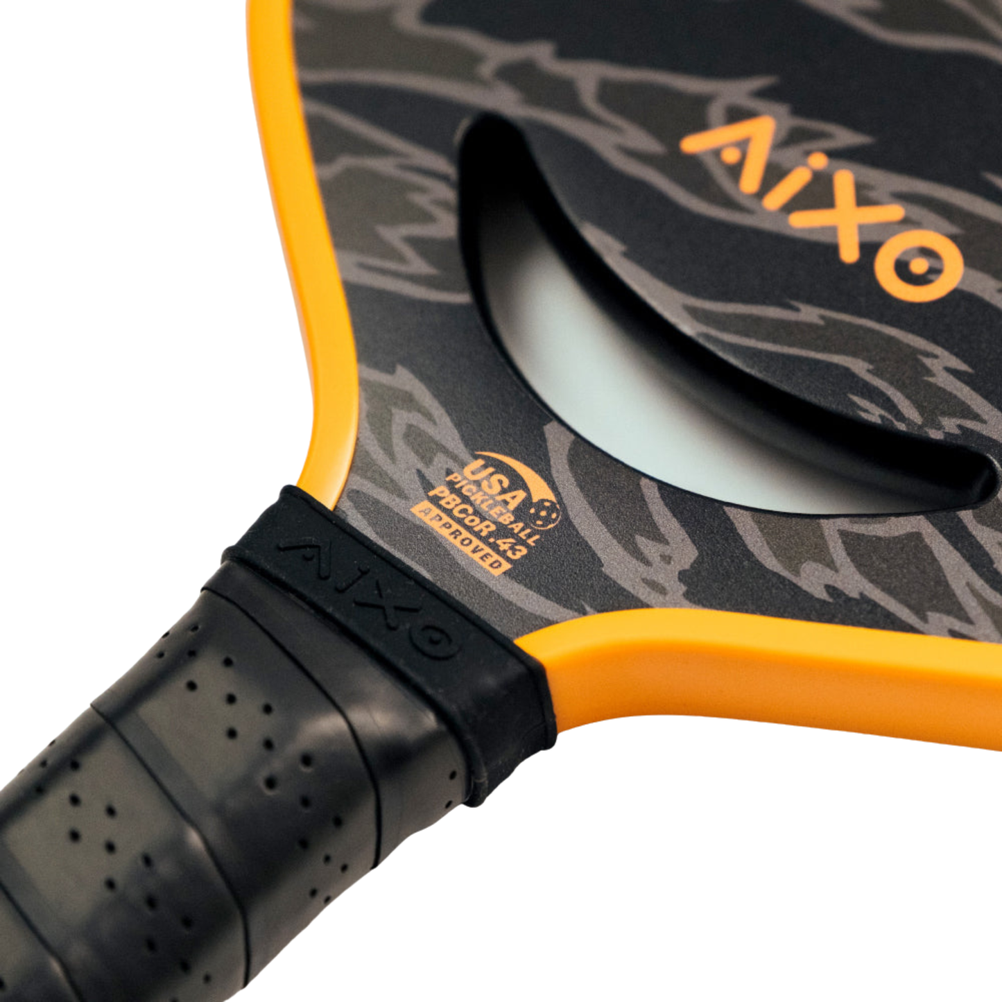 Pickleball Paddle Aixo P14C Reaper Series Tiger King 18K Raw Carbon
