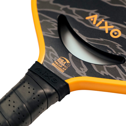 Pickleball Paddle Aixo P14C Reaper Series Tiger King 18K Raw Carbon