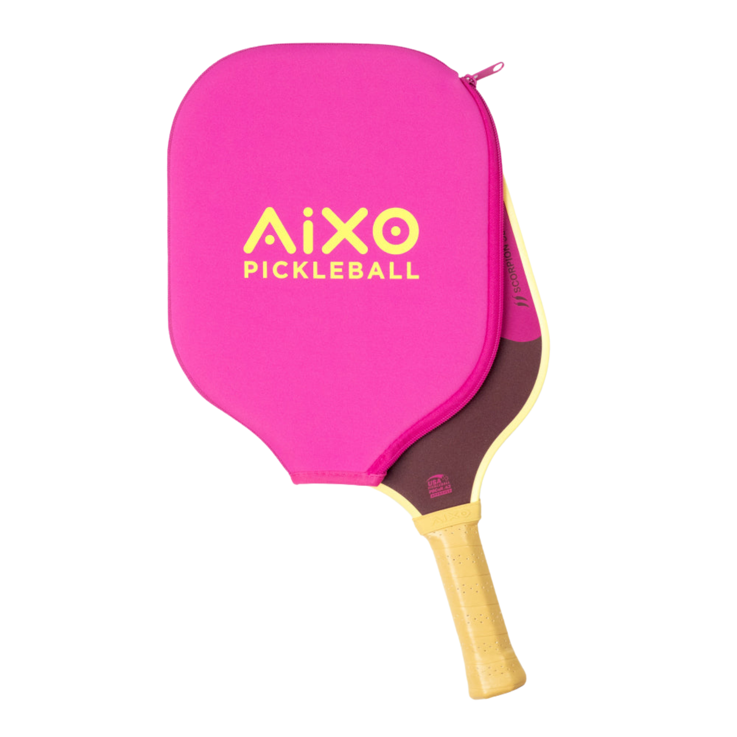 Pickleball Paddle Aixo P11A Scorpion Series Lazy Sundae 3K Raw Carbon