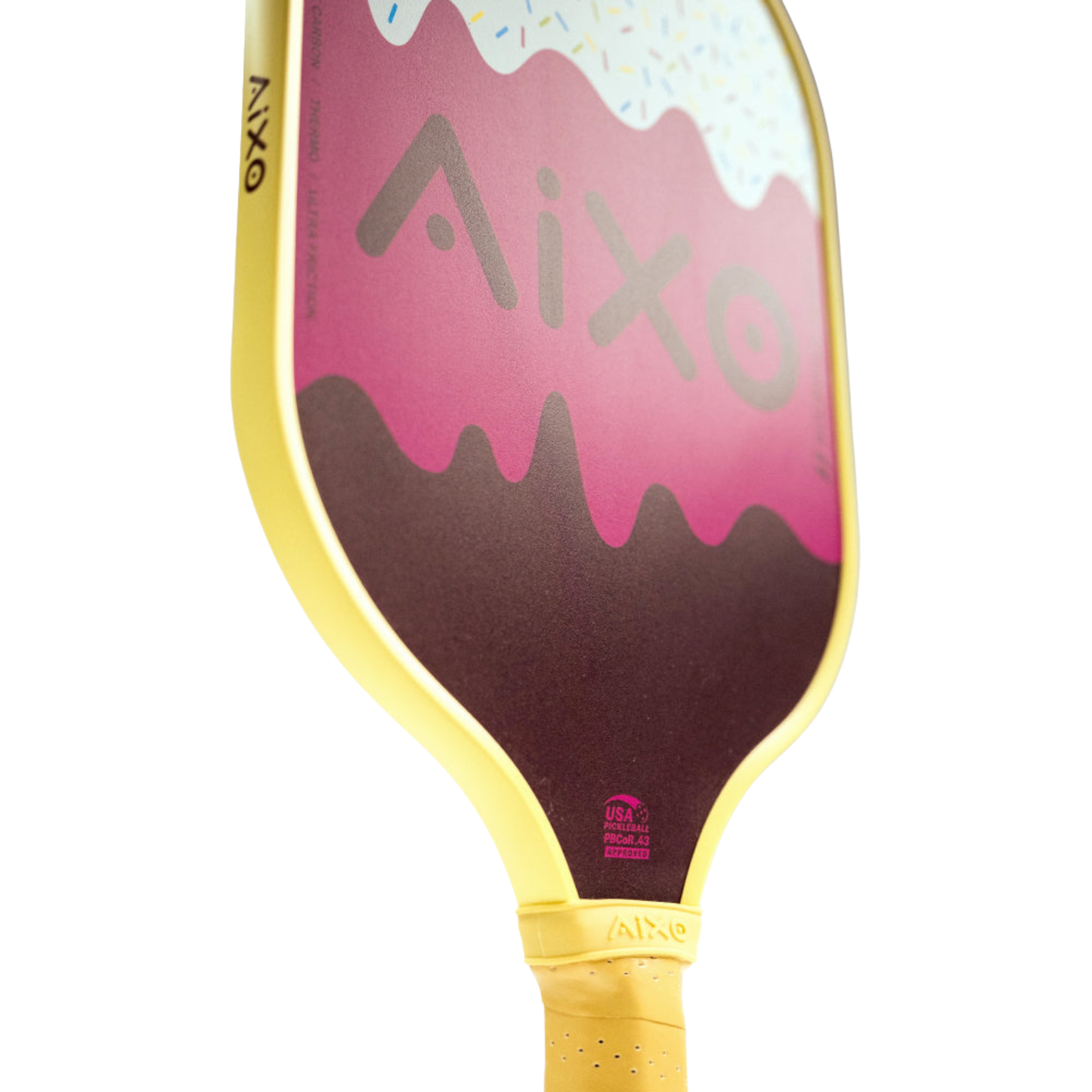 Pickleball Paddle Aixo P11A Scorpion Series Lazy Sundae 3K Raw Carbon