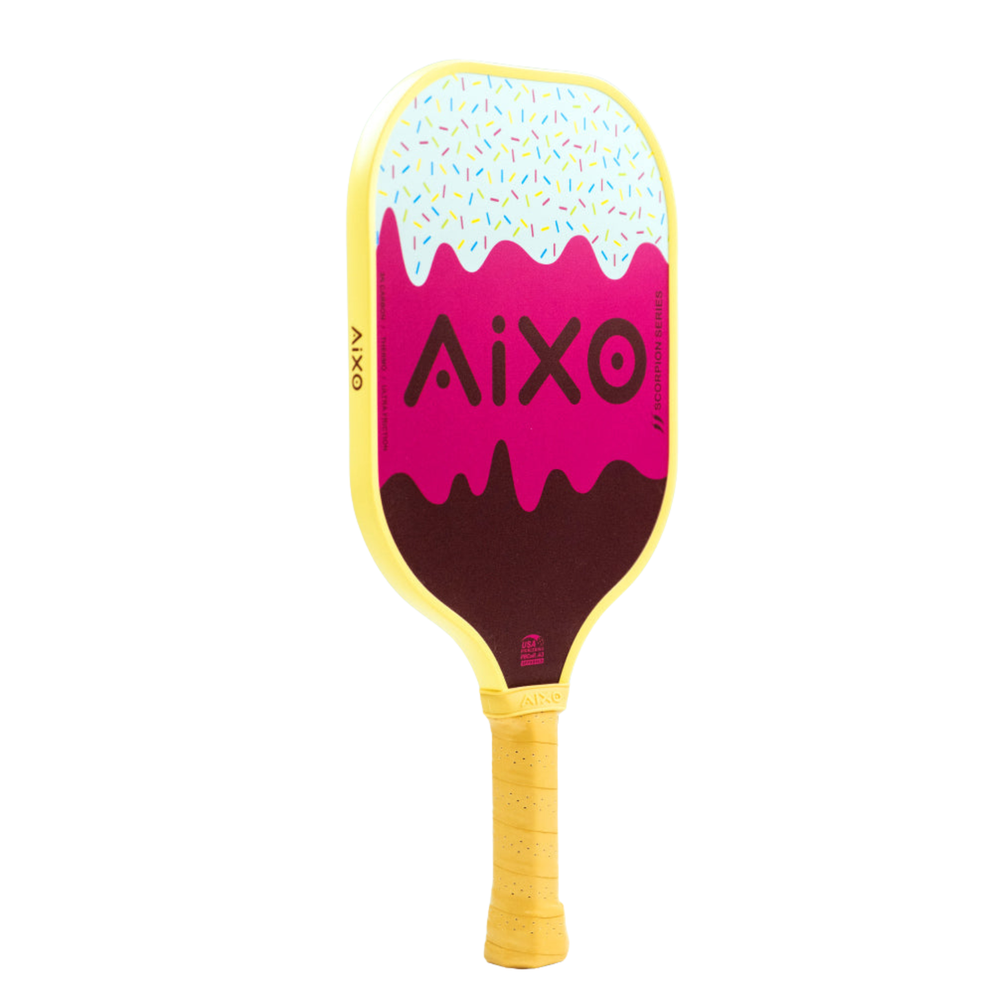 Pickleball Paddle Aixo P11A Scorpion Series Lazy Sundae 3K Raw Carbon