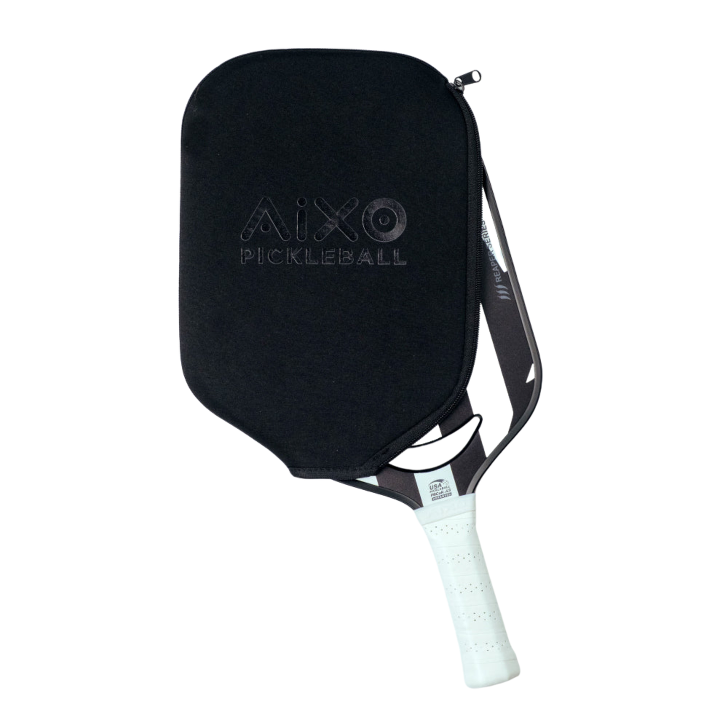 Pickleball Paddle Aixo P14C Reaper Series Chaos Camo 18K Raw Carbon