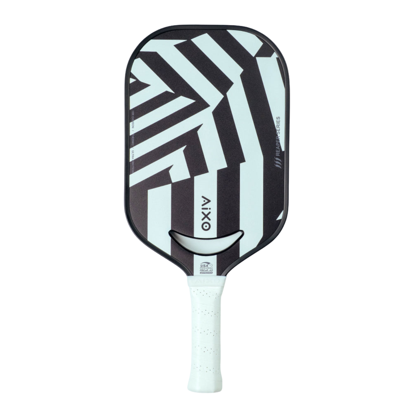 Pickleball Paddle Aixo P14C Reaper Series Chaos Camo 18K Raw Carbon