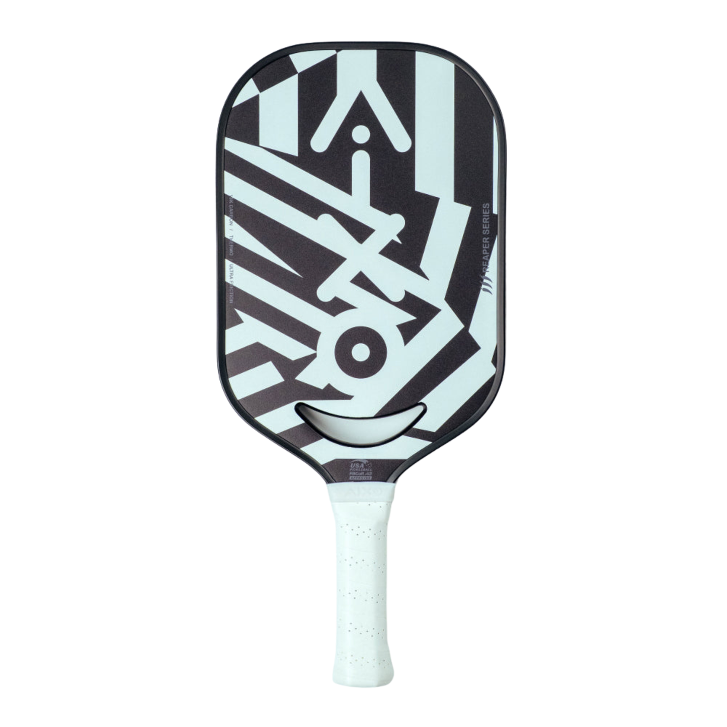 Pickleball Paddle Aixo P14C Reaper Series Chaos Camo 18K Raw Carbon