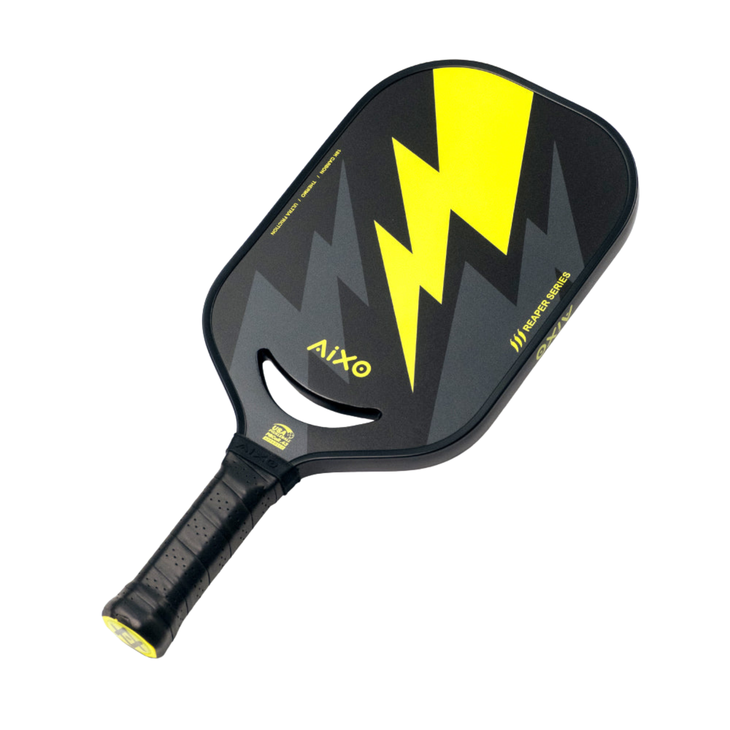 Pickleball Paddle Aixo P14C Reaper Series Insane Bolt 18k Raw Carbon