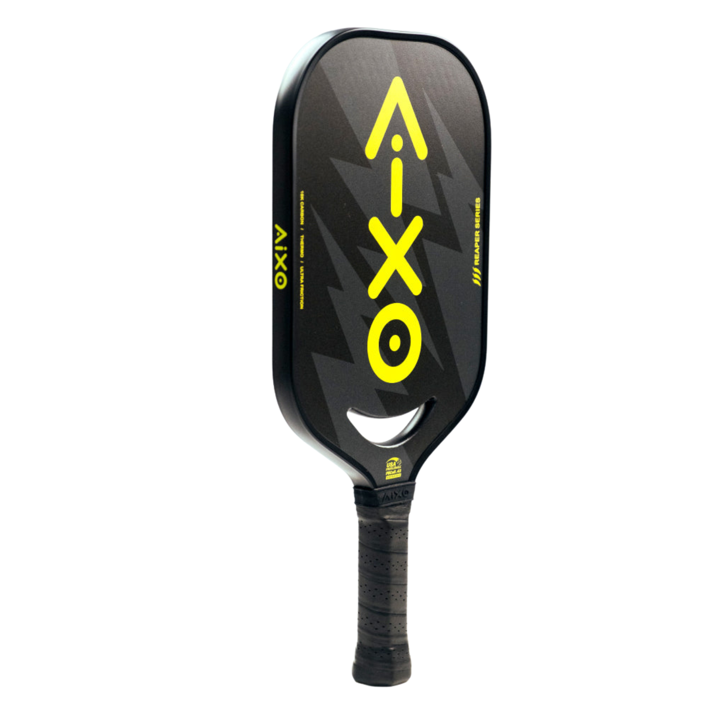 Pickleball Paddle Aixo P14C Reaper Series Insane Bolt 18k Raw Carbon