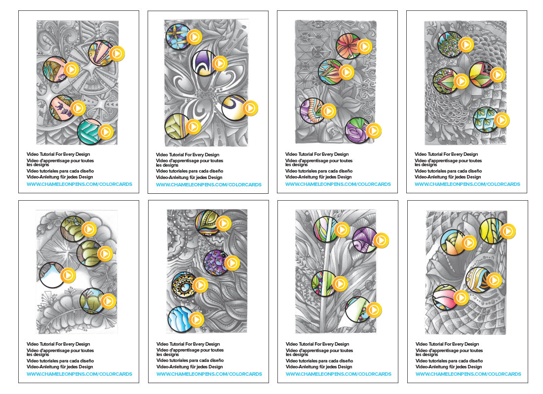 Chameleon Color Cards  - Zen (16 Pack)