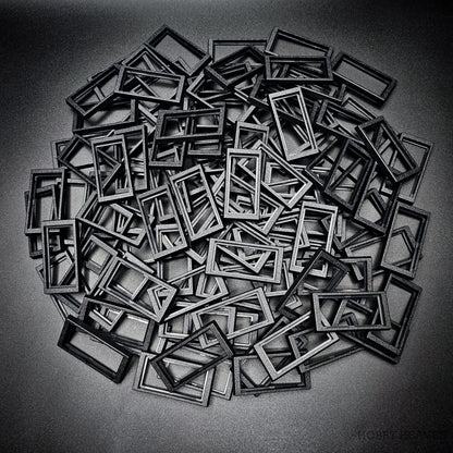 50x24mm to 60x30mm Rectangle Bases Converters ABS Plastic