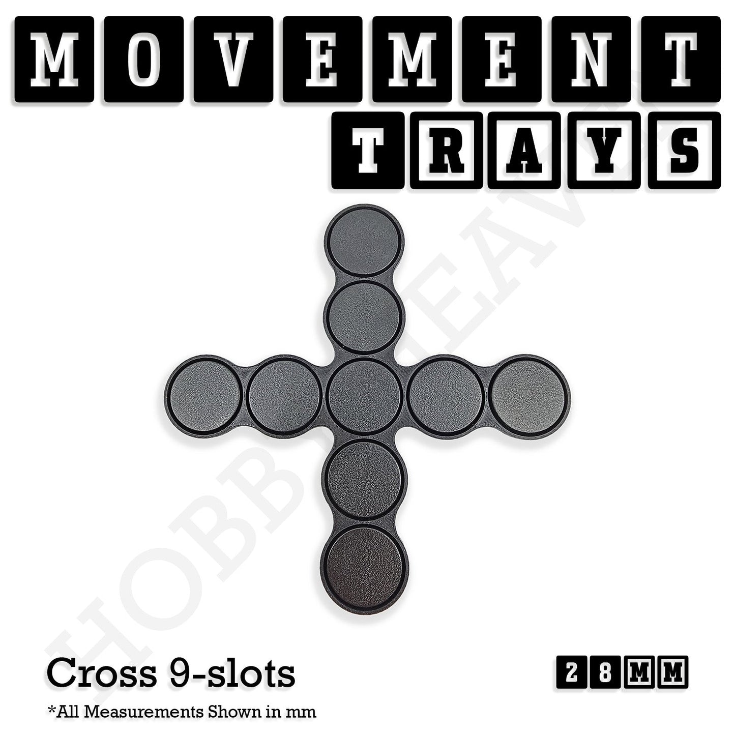 28mm Movement Trays for Tabletop Games | Wargaming | Full Range