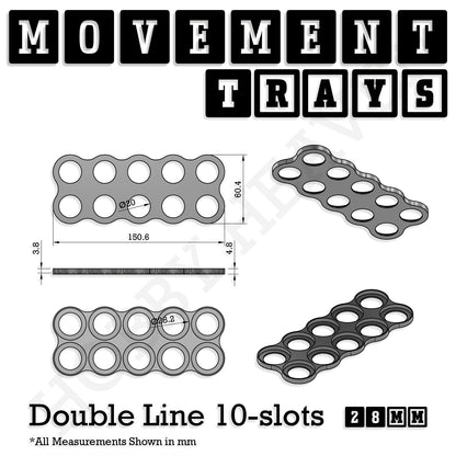 28mm Movement Trays for Tabletop Games | Wargaming | Full Range