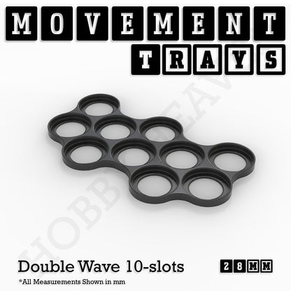 28mm Movement Trays for Tabletop Games | Wargaming | Full Range