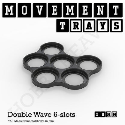 28mm Movement Trays for Tabletop Games | Wargaming | Full Range