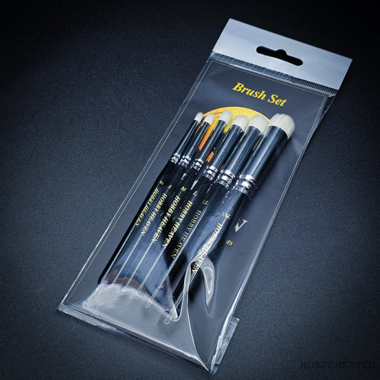 Hobby Heaven Dry Brush Set — Goat Hair Domed