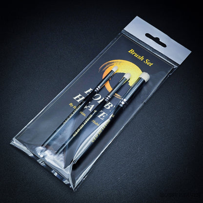 Hobby Heaven Dry Brush Set — Goat Hair Domed