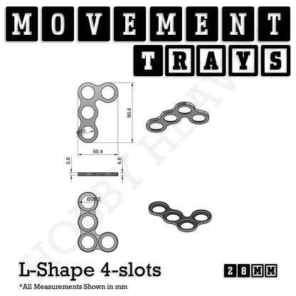 28mm Movement Trays for Tabletop Games | Wargaming | Full Range
