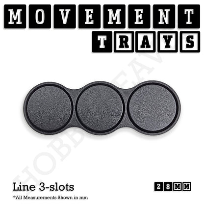28mm Movement Trays for Tabletop Games | Wargaming | Full Range