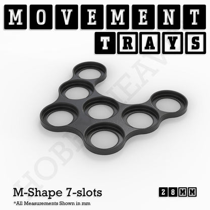 28mm Movement Trays for Tabletop Games | Wargaming | Full Range