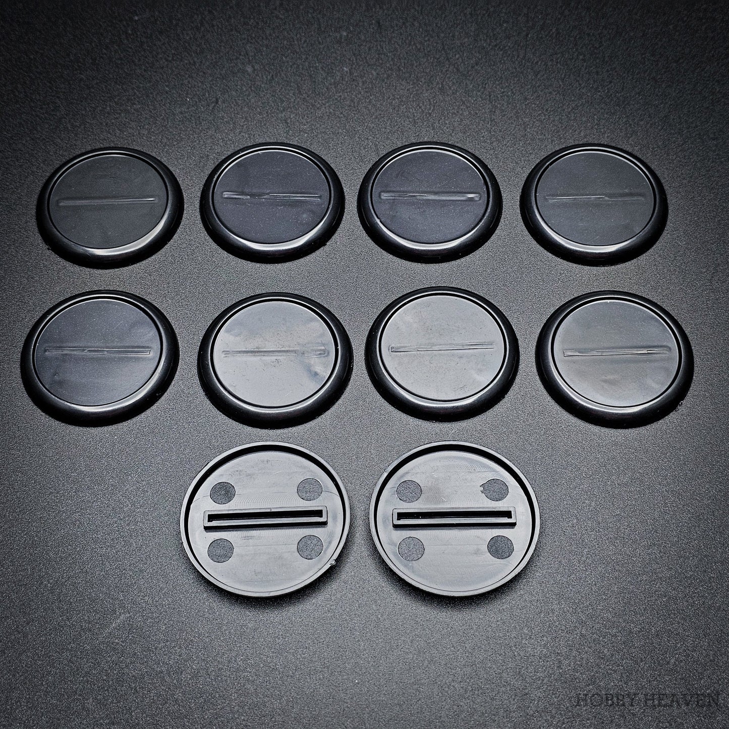 40mm Wide Lip Round Plastic Bases