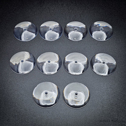 32mm Round Flying Clear Plastic Base