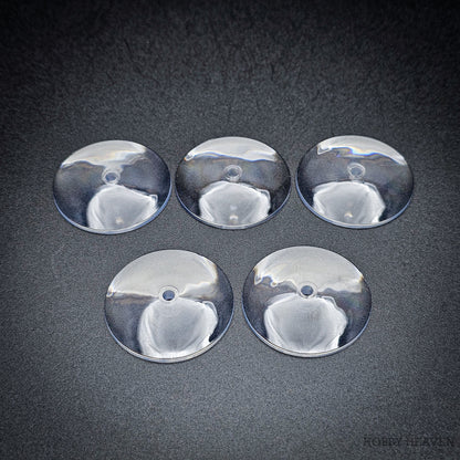 32mm Round Flying Clear Plastic Base