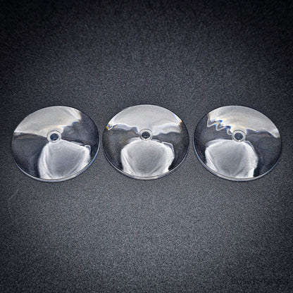 32mm Round Flying Clear Plastic Base