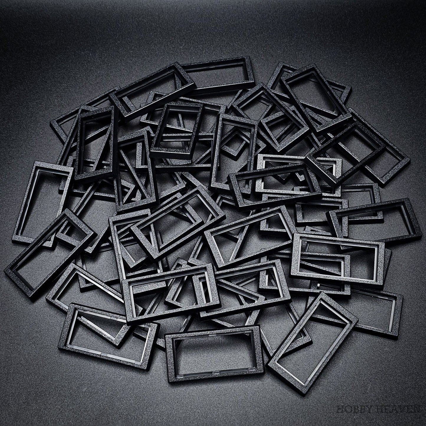 50x24mm to 60x30mm Rectangle Bases Converters ABS Plastic