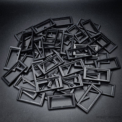 50x24mm to 60x30mm Rectangle Bases Converters ABS Plastic