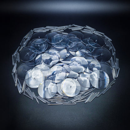 60mm Round Flying Bases – Clear Plastic Stands for Sci-Fi & Fantasy Wargaming Miniatures
