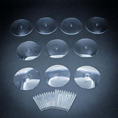 60mm Round Flying Bases – Clear Plastic Stands for Sci-Fi & Fantasy Wargaming Miniatures