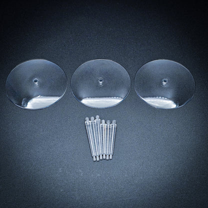 60mm Round Flying Bases – Clear Plastic Stands for Sci-Fi & Fantasy Wargaming Miniatures