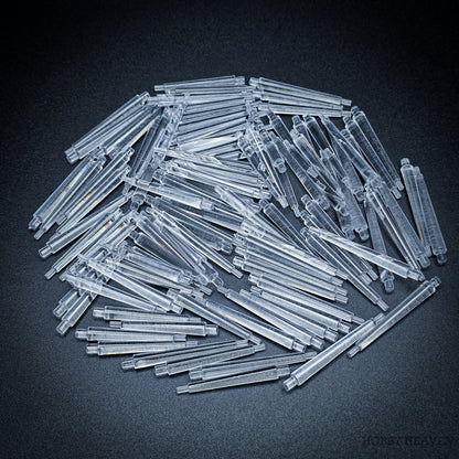 60mm Round Flying Bases – Clear Plastic Stands for Sci-Fi & Fantasy Wargaming Miniatures