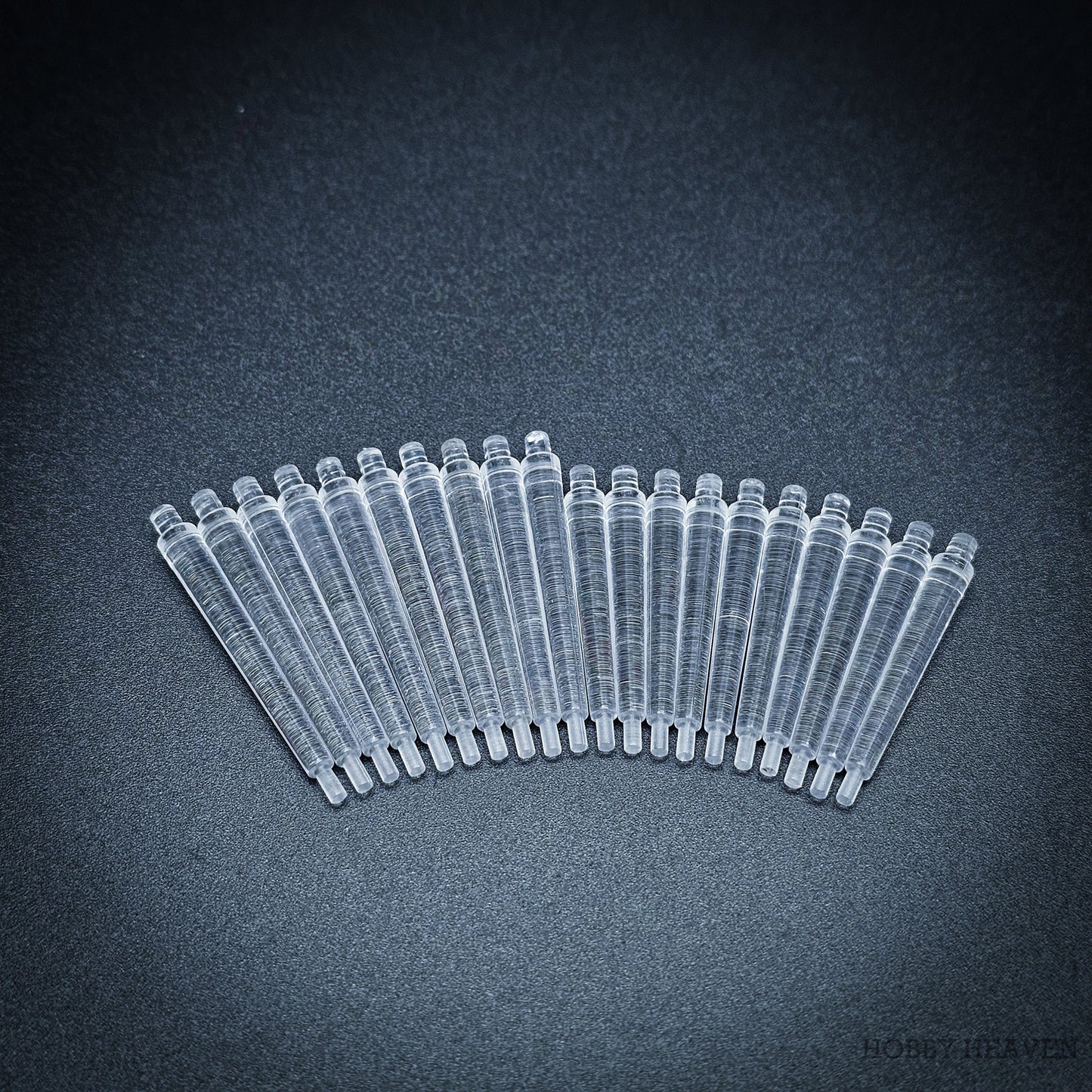 60mm Round Flying Bases – Clear Plastic Stands for Sci-Fi & Fantasy Wargaming Miniatures