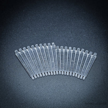 60mm Round Flying Bases – Clear Plastic Stands for Sci-Fi & Fantasy Wargaming Miniatures
