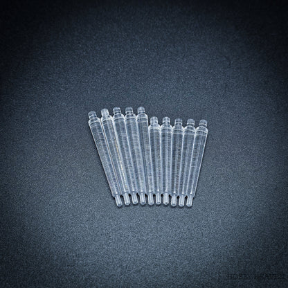60mm Round Flying Bases – Clear Plastic Stands for Sci-Fi & Fantasy Wargaming Miniatures