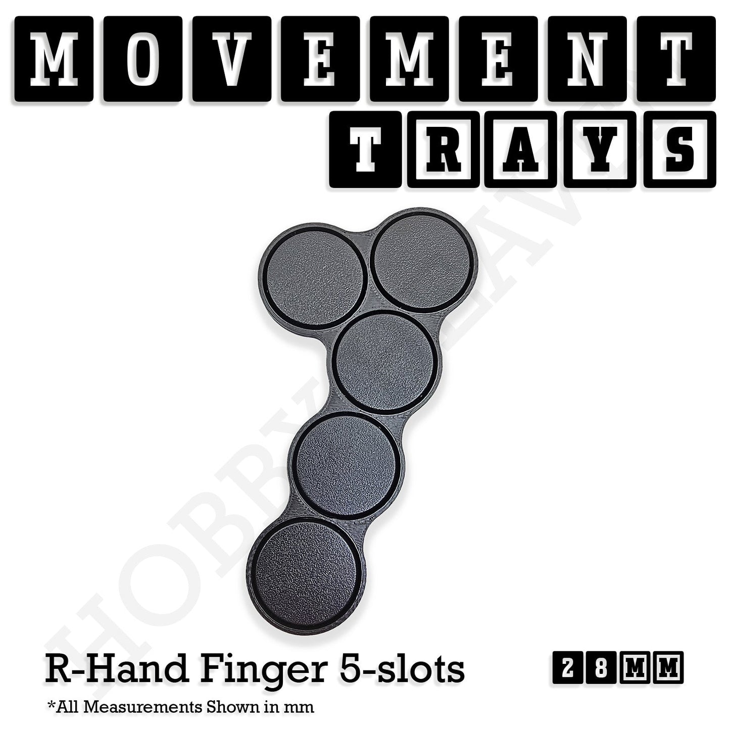 28mm Movement Trays for Tabletop Games | Wargaming | Full Range