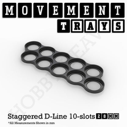 28mm Movement Trays for Tabletop Games | Wargaming | Full Range