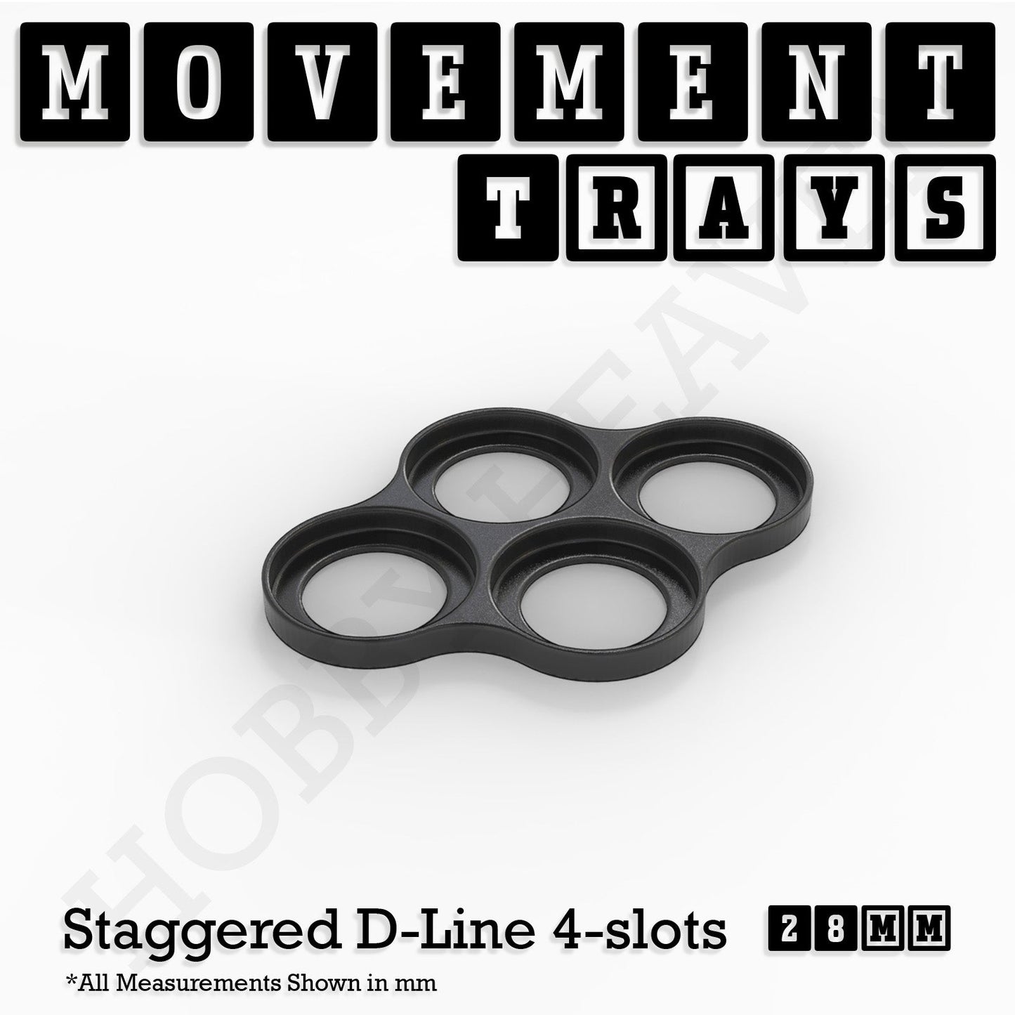 28mm Movement Trays for Tabletop Games | Wargaming | Full Range