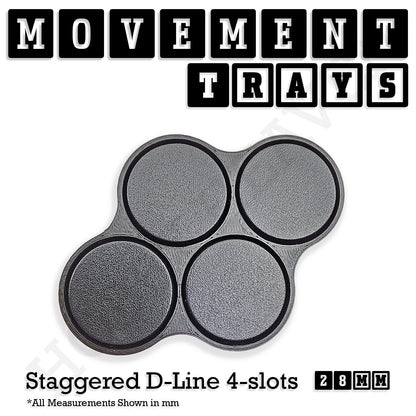 28mm Movement Trays for Tabletop Games | Wargaming | Full Range