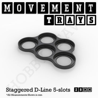 28mm Movement Trays for Tabletop Games | Wargaming | Full Range