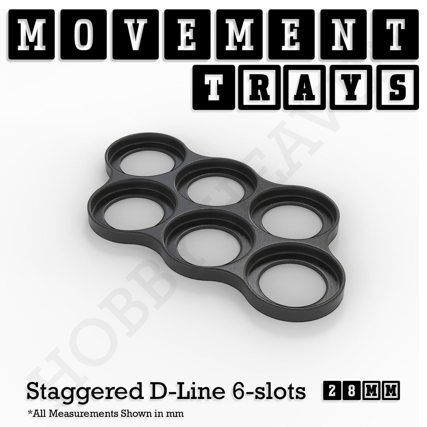 28mm Movement Trays for Tabletop Games | Wargaming | Full Range